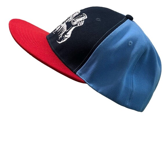 Samuel Adams Brewery Beer Boston Lager Flex Fit Hat Cap Large/X-Large Red Blue - Picture 2 of 10